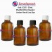 Kilitsiz Kapaklı Cam Amber İlaç Şişesi 25ml. Kod 3225